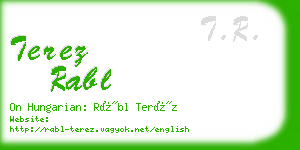 terez rabl business card